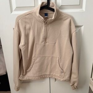 Old Navy Beige Quarter Zip Pullover